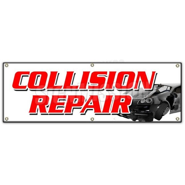 Signmission COLLISION REPAIR BANNER SIGN body shop painting auto car automotive B-72 Collision Repair - main